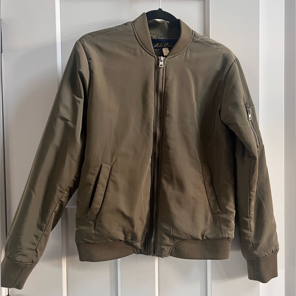 Olive Green Bomber Jacket